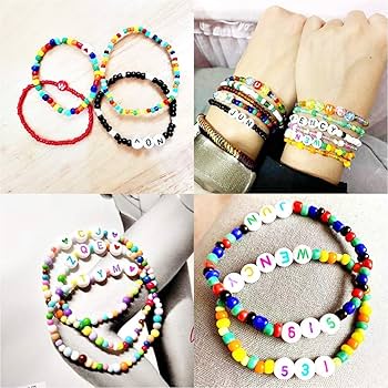 ハンドメイド 顔ビーズ ブレスレット A5185_2.jpg